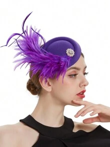 女士茶会头饰帽 肯塔基头饰帽 德比帽 药盒帽 发夹