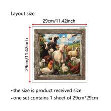 Farm Animal Stickers, Can Be Used For Wall Decor In Living Room, Kitchen, Oven Background - Multicolor - View 5