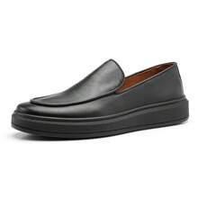 Men's Leather Loafer With Leather Lined And Leather Insole - 黑色 - 查看 1