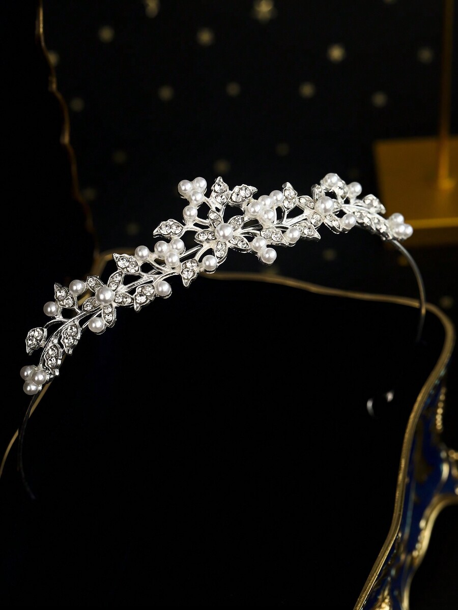 1pc Crystal Wedding Tiara For Bride Girls Princess Tiara Headband