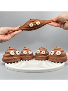 Squishy Poop Shape Stress Relief Ball, Sticky Fun Squeeze Toy, Creative Gag Gift - Multicolor - View 7