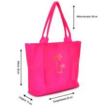 Waterproof Beach Bag Summer Club Swimming Pool Does Not Get Wet, It Is Made Of Silicone - 玫紅色 - 查看 3