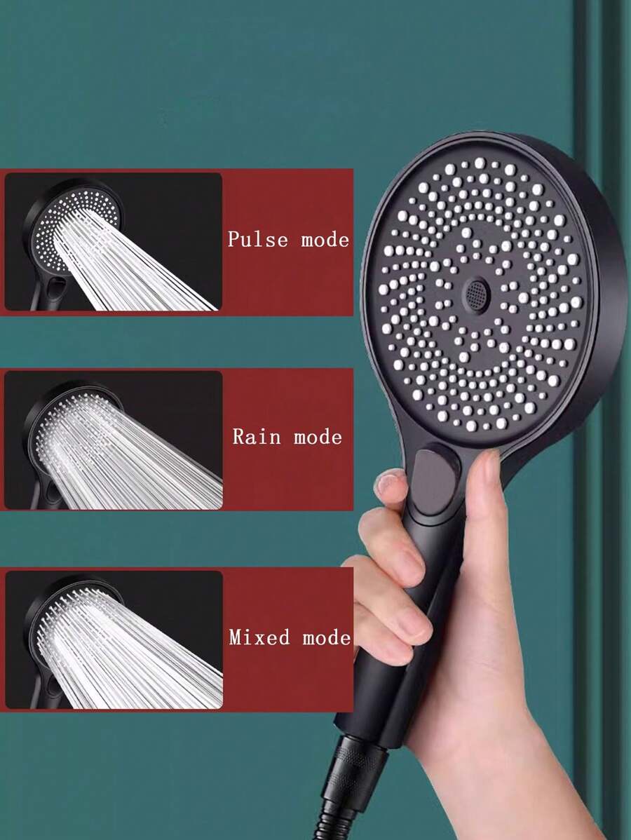 DreiStufenverstellbarer großer Duschkopf mit Hochdruckduschkopf zum