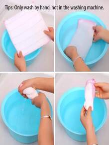 1/5/10 件超吸水厚洗碗布，可重复使用干湿清洁毛巾，适用于厨房、浴室和户外使用