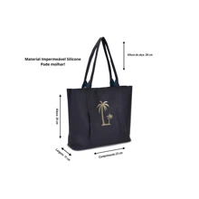 Waterproof Beach Bag Summer Club Swimming Pool Does Not Get Wet, It Is Made Of Silicone - 黑色 - 查看 3