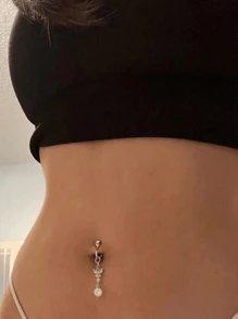 Niet-piercing vlinder nep navel piercing vlinder clip op navel nep piercing nep clip
