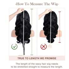 13x4 Body Wave Lace Front Wigs Human Hair 180% Density 13x4 Deep Lace Front Wigs Human Hair HD Transparent Lace Frontal Wig Pre Plucked With Baby Hair Natural Color