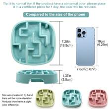 1pc Pet Bowl, Slow Feeding Bowl For Dogs, Anti-Choking Food Feeder PP Material - Multicolor - View 3