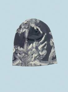 Mũ len họa tiết Y2K, mũ len ấm áp cho mùa đông ngoài trời, họa tiết in toàn thân cho cả nam và nữ, phong cách Bohemian cho trang phục thường ngày - A - Xem 6