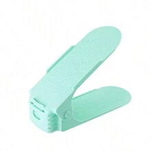鞋槽整理器，加厚双层储物层壁橱整理堆垛器，方便，无需组装，架子节省空间，具有 4 个可调节高度，易于清洁，可堆叠支架，1 件/3 件 - 彩色 - 查看 18