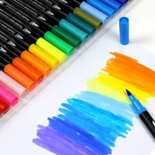 48 Colores Marcadores Plumones Punta De Pincel Dual Brush - Conjuntos - Ver 5