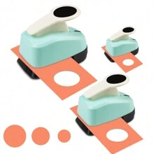 3pcs Circle Cutter Paper Hole Puncher Kit Circle Shapes 3/8 5/8 1 in Craft Single Suitable Students