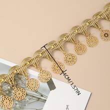 2 Yards Gold Round Hanging Tassel Jewelry Accessories Hat Decor Pendant Rhinestone DIY Clothing Ornament Material - Multicolor - View 3