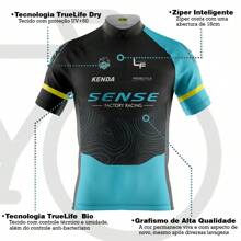 Áo đạp xe Boyfriend Style Pro Tour Sense dành cho nam có túi chống tia UV 50+ - Màu xanh lam - Xem 4