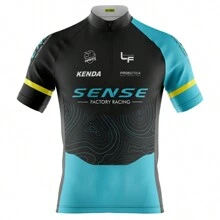 Áo đạp xe Boyfriend Style Pro Tour Sense dành cho nam có túi chống tia UV 50+ - Màu xanh lam - Xem 1