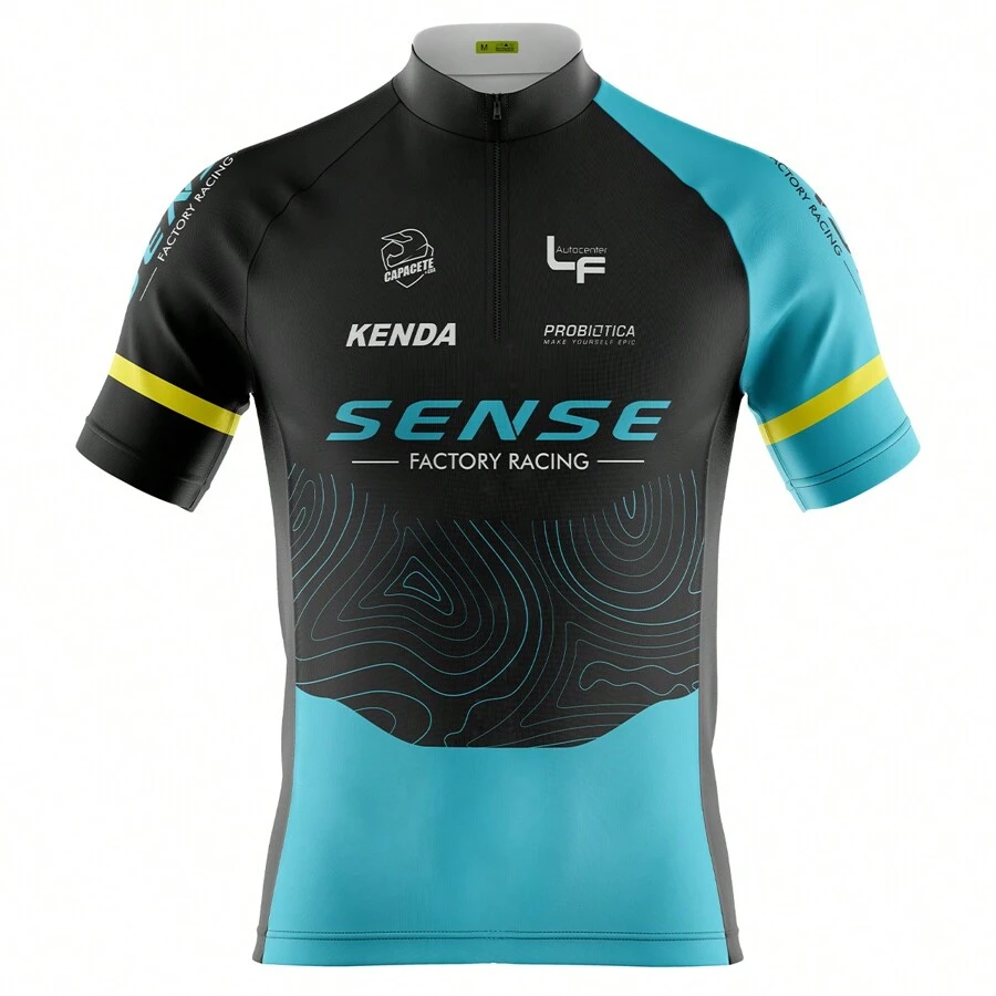 Áo đạp xe Boyfriend Style Pro Tour Sense dành cho nam có túi chống tia UV 50+ - Màu xanh lam - Xem 1