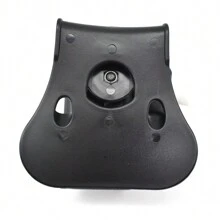 17 左/右手枪套，多功能 360 度可调快速释放皮带枪套，IMI 手枪枪套 G17，黑色（适用于电影/电视道具） - 黑色 - 查看 7