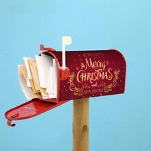 1 cái Vỏ hộp thư Giáng sinh 'MERRY CHRISTMAS' Trang trí chống bụi - Nhiều màu - Xem 13