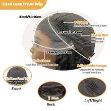 13x4 Body Wave Lace Front Wigs Human Hair 180% Density 13x4 Deep Lace Front Wigs Human Hair HD Transparent Lace Frontal Wig Pre Plucked With Baby Hair Natural Color