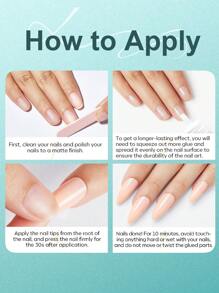 30 件/10 件/6 件/1 件 超速指甲胶，适用于按压指甲，超强弹性配方指甲胶，带旋盖和喷嘴头挤压涂抹器，需要切掉一半尖端