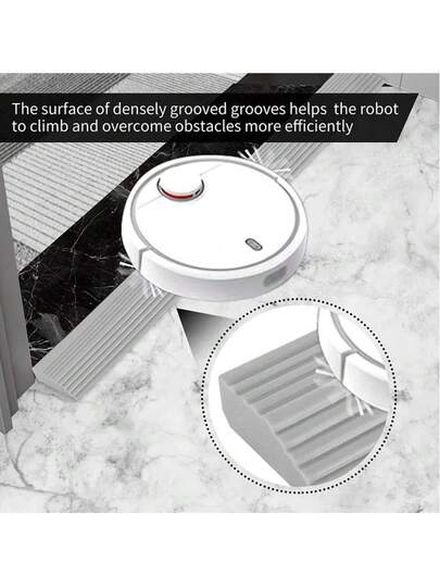 Step Ramp Climbing ILIFE Xiao Mi Roborock IRobot Roomba Eufy Ecovacs Robot Stofzuiger Sweeper Sill/Vacuum Cleaner Door Sill Bar Mat Replacement Accessories Rubber Threshold Ramp, Universal Wheelchair Doorways Bathroom Bars view 5