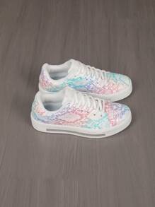 2024 New Spring Classic White Canvas Sneakers For Women, Versatile Casual Colored Vulcanized Shoes