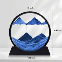 Stress-Relief Deep Sea Sand Art - 3D Glass Moving Sand Painting, Perfect For Home & Office Decor, Ideal Gift For Holidays And Dorms Birthday Gifts Graduation