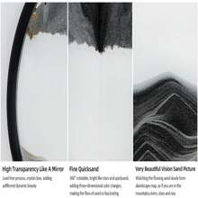 Stress-Relief Deep Sea Sand Art - 3D Glass Moving Sand Painting, Perfect For Home & Office Decor, Ideal Gift For Holidays And Dorms Birthday Gifts Graduation