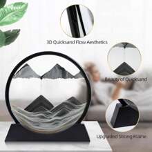 Stress-Relief Deep Sea Sand Art - 3D Glass Moving Sand Painting, Perfect For Home & Office Decor, Ideal Gift For Holidays And Dorms Birthday Gifts Graduation