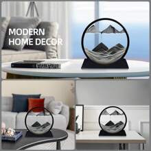 Stress-Relief Deep Sea Sand Art - 3D Glass Moving Sand Painting, Perfect For Home & Office Decor, Ideal Gift For Holidays And Dorms Birthday Gifts Graduation