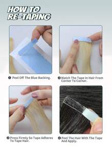 10pcs Mini Tape-In Hair Extensions, Real Human Hair, #4 Chocolate Brown, 14-22 Inches, Remy Human Hair, Double-Sided Invisible Tape-In Extensions - S4 - View 11