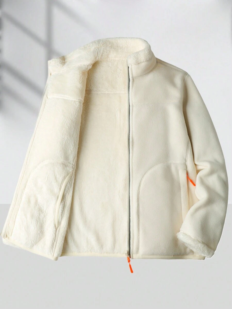 女士休闲户外抓绒外套，冬季，滑雪