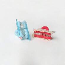 Dễ thương siêu dễ thương mèo chó nhồi bông lấy kem kẹp tóc cô gái ngọt ngào kẹp tóc - Nhiều màu - Xem 7