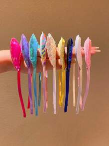 1/2/3/4/5/6pcs Girls Colorful Cat Ear Sequin Hair Hoop - Multicolor - View 5