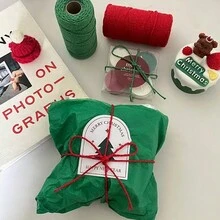 1 dây thừng có dây đeo tương phản - Quà tặng Giáng sinh, Dây thừng gói quà tự làm cho năm mới, Vật dụng trang trí đóng gói quà tặng tiệc sinh nhật - Nhiều màu - Xem 4