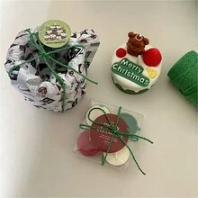 1 dây thừng có dây đeo tương phản - Quà tặng Giáng sinh, Dây thừng gói quà tự làm cho năm mới, Vật dụng trang trí đóng gói quà tặng tiệc sinh nhật - Nhiều màu - Xem 2