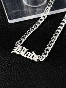 1 pezzo Collana personalizzata in acciaio inossidabile con il nome, gioiello personalizzato come regalo per lui o per lei, idea regalo per il rientro a scuola, per l inverno, per San Valentino per ragazzi e ragazze
