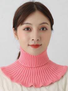 1 件女士假领高领围巾，护颈假领子新款秋冬季防风针织保暖颈套，适合日常佩戴、摄影、送礼，是配饰女士的理想选择 - 彩色 - 查看 15