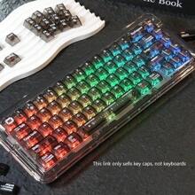 115 Keys Mechanical Keyboard With Dual Color Translucent Keys, Camera Theme Keycaps, By Maorbeng Original Manufacturer - Clear - View 1