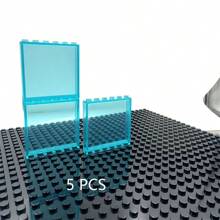 5 khối xây dựng DIY 1x6x5 CHẤM Cửa Khung cửa sổ Tường Thành phố Kính Tấm trong suốt Bộ phận nhà Gạch MOC 59350 59349 Khối màu đồ chơi Khối màu - Nhiều màu - Xem 14