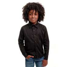 Children's Sports Shirt For Party Wedding Graduation For Boys 01-10 - 黑色 - 查看 1