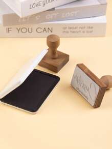 定制木质印章 - 个性化姓名、周年纪念日、地址或节日礼物 - 木質 - 查看 8