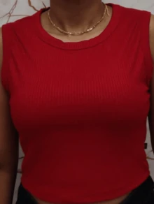 Women's Cropped Blouse - Rojo - Ver 1