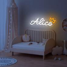 1 Customized Neon Sign Holiday Decoration, LED Customized Wall Decoration, Neon Sign Name Logo, Weekend Party Lights For Room ,Home Refresh - Pink - View 6