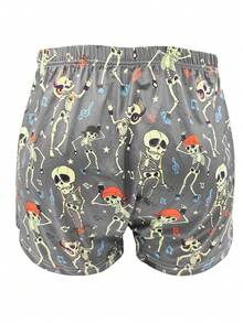 Quần lót Boxer nam, quần lót mềm mại và thoáng khí 1 chiếc - Xám - Xem 2