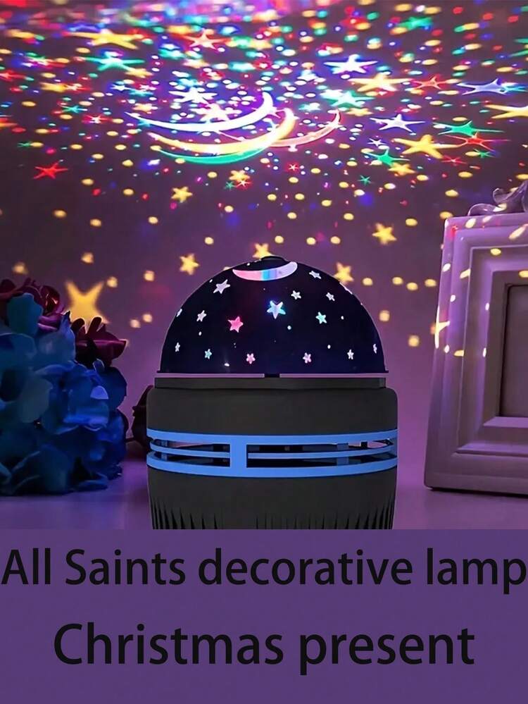 1 件 LED 北极光银河星空投影灯，USB 供电塑料床头夜灯，带多色遥控器，适用于卧室装饰、圣诞节、情人节、露营、婚礼 - 不可充电 - Q6 - 查看 10