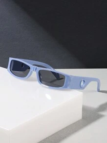 1/2 件男士亚克力 Y2K 小矩形街头时尚眼镜适合度假外出和拍照装扮，适合夏季海滩度假、户外、旅行 - 彩色 - 查看 5