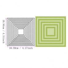 Metal Cortante DIY para Álbuns de Recortes das Quatro Estações, Cartões de Cumprimento em 3D, Moldura de Fundo Pontilhado de Base Criativa e Multi-Formato, Novidade 2024