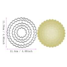 Metal Cortante DIY para Álbuns de Recortes das Quatro Estações, Cartões de Cumprimento em 3D, Moldura de Fundo Pontilhado de Base Criativa e Multi-Formato, Novidade 2024