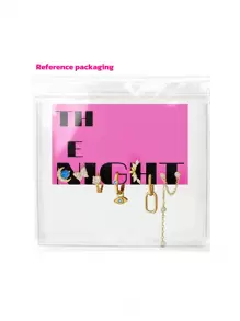 8pcs/Set Elegant Blue & Pink Zirconia Pendant, Stud Earrings Set, Suitable For Party, Holiday, Date Or Wedding